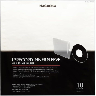 Nagaoka GLASSINE Paper LP Record Inner Sleeve